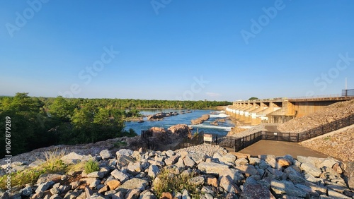 Diversion Dam on Lake Kununurra, Western Australia photo