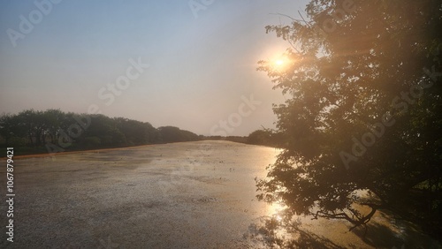 Marlgu Billabong in Parry Lagoons near Wyndham, Western Australia photo