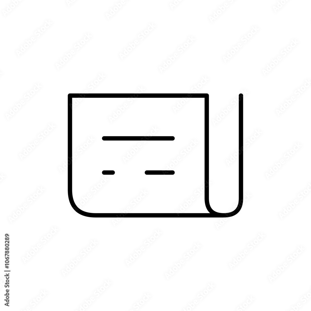 News icon Outline set in black and white color News icon Outline set in black and white color