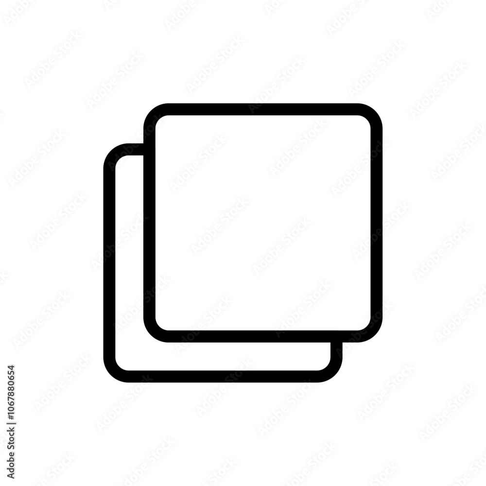 Pop up icon Outline set in black and white color Pop up icon Outline set in black and white color