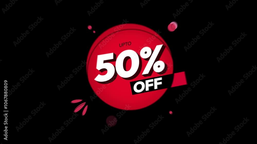 Twenty-five percent to seventy-five percent 4k animation of design elements on a white backdrop. Up to a percentage off animation design. Twenty-five percent to seventy-five percent 4k animation of design elements on a white backdrop. Up to a percentage off animation design.