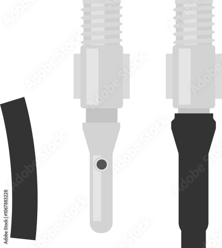 自転車のタイヤのバルブと虫ゴム