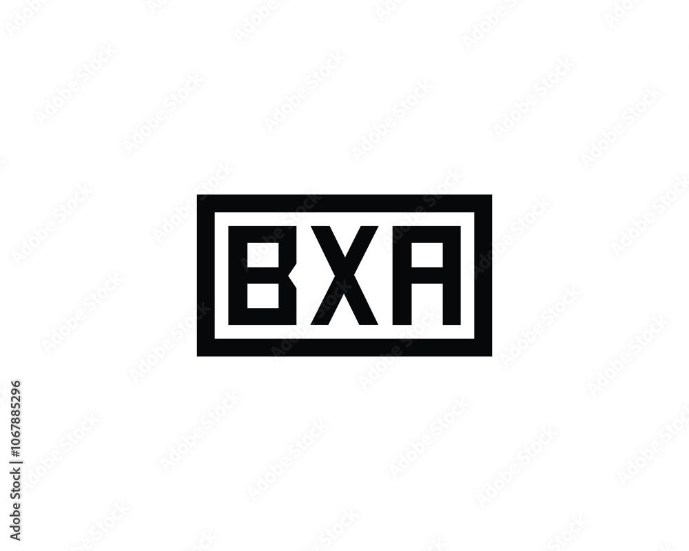 BXA Logo design vector template. BXA BXA Logo design vector template. BXA