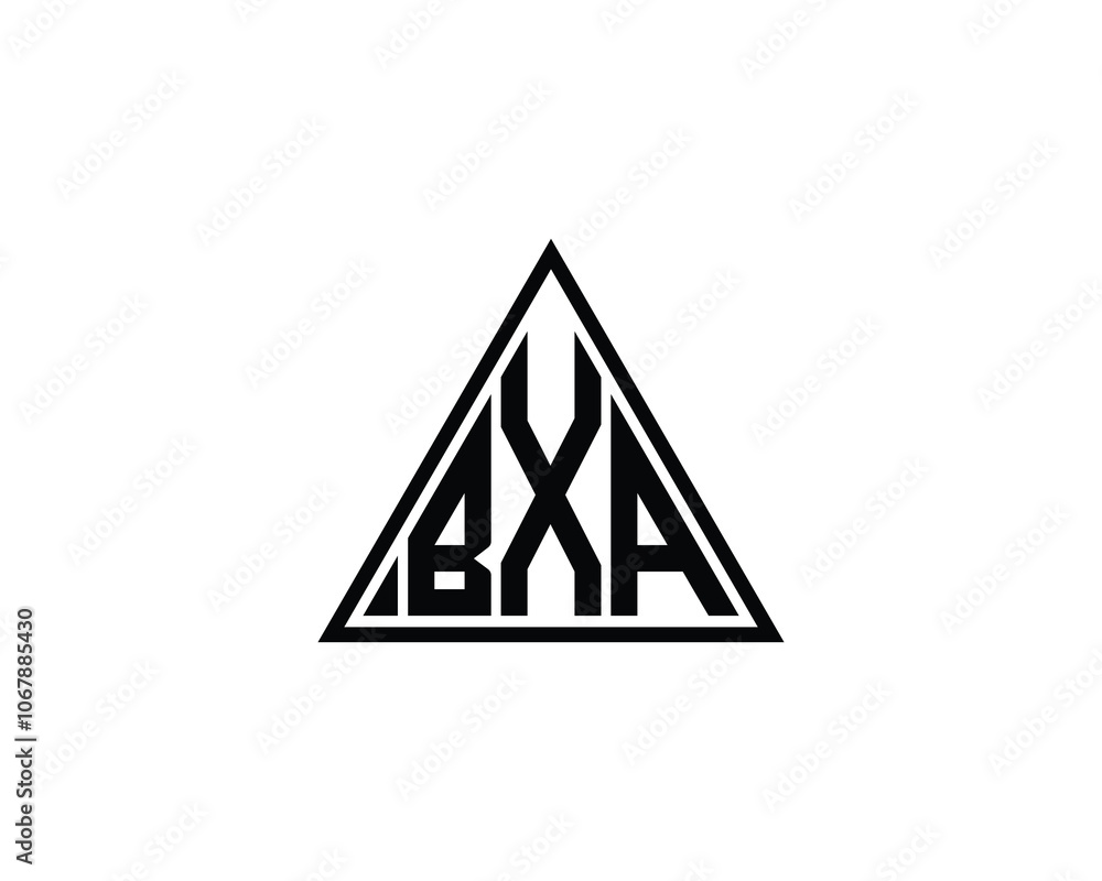 BXA Logo design vector template. BXA BXA Logo design vector template. BXA