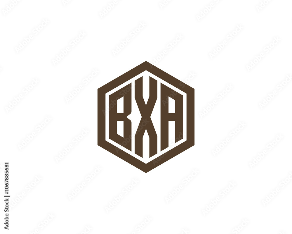 BXA Logo design vector template. BXA BXA Logo design vector template. BXA