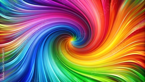 Abstract Swirling Symphony of Color A Vibrant Fusion of Hues Creating a Kinetic Illusion of Motion and Energy