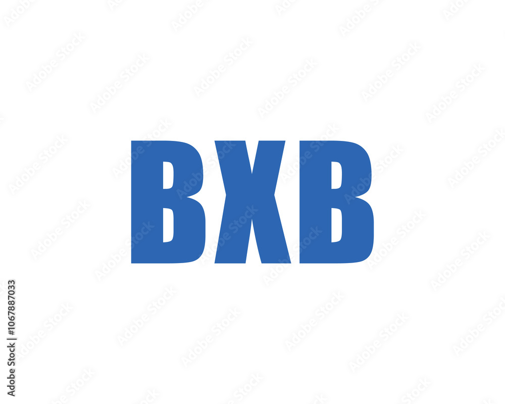 BXB logo design vector template. BXB BXB logo design vector template. BXB