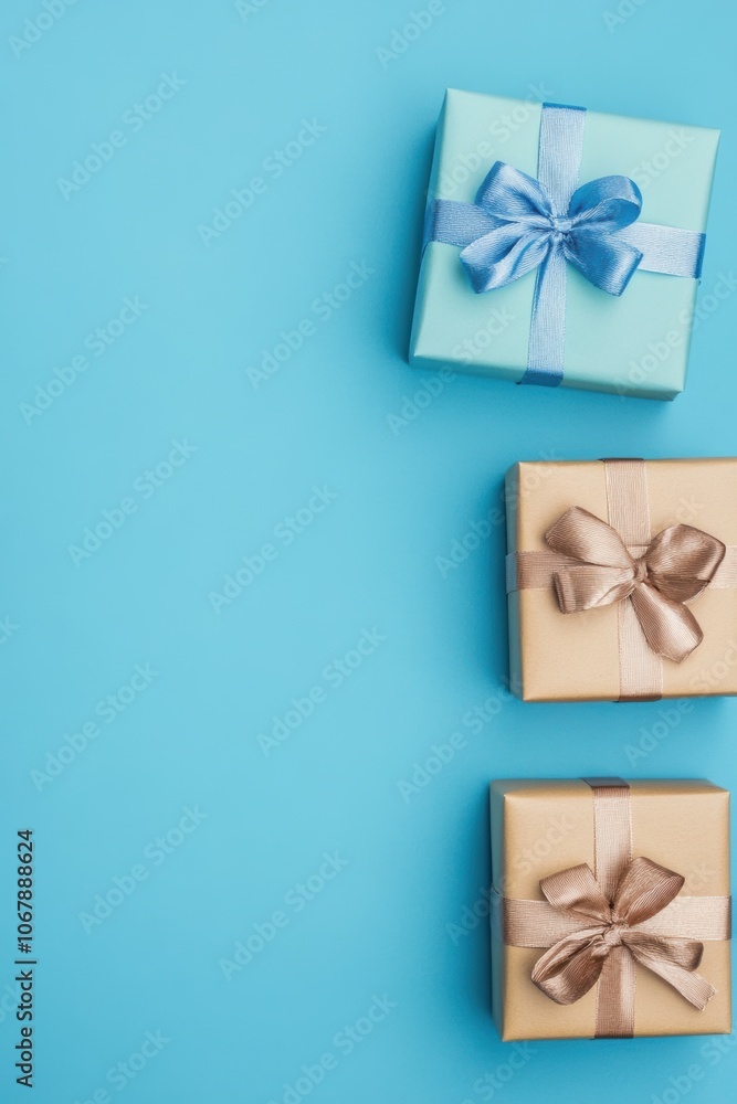 Gift box for holiday closeup view Gift box for holiday closeup view