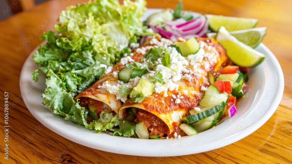 Vibrant Honduran Enchiladas with Fresh Vegetables Vibrant Honduran Enchiladas with Fresh Vegetables