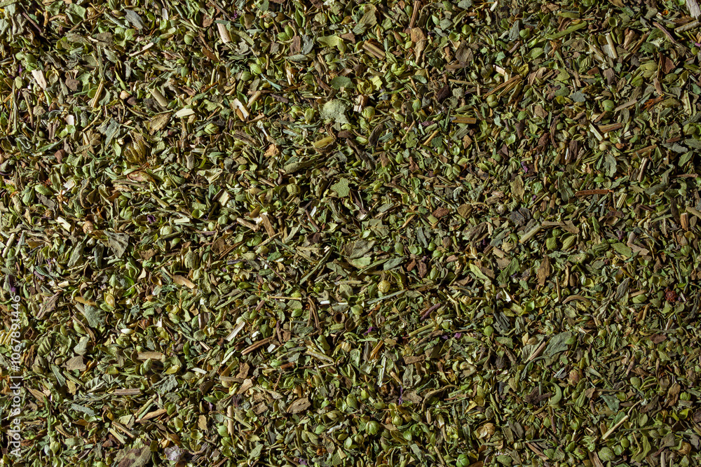 Dry Aromatic Herbs and Flavorful Spices Mix: A Culinary Canvas of Aroma Herb Seasoning. Textured Background for Gourmet Cooking. The Harmonious Combination of Dried Herbs and Spices - Top View Dry Aromatic Herbs and Flavorful Spices Mix: A Culinary Canvas of Aroma Herb Seasoning. Textured Background for Gourmet Cooking. The Harmonious Combination of Dried Herbs and Spices - Top View