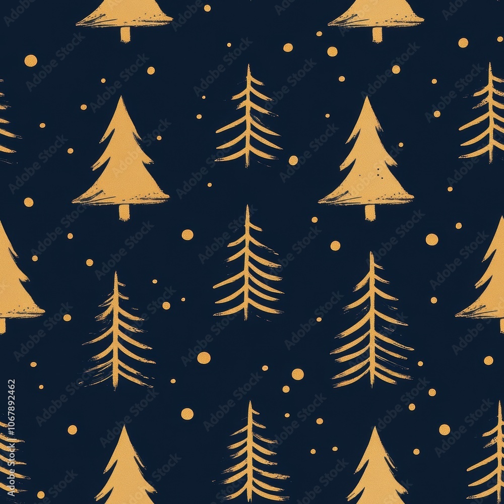 Obraz premium Holiday repetitive tile patterns for wrapping paper for Gift box