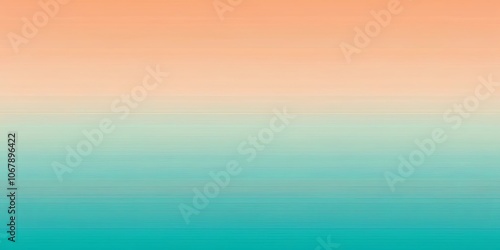 Abstract Gradient Hues of Pastel Peach, Cream, and Aqua Blue