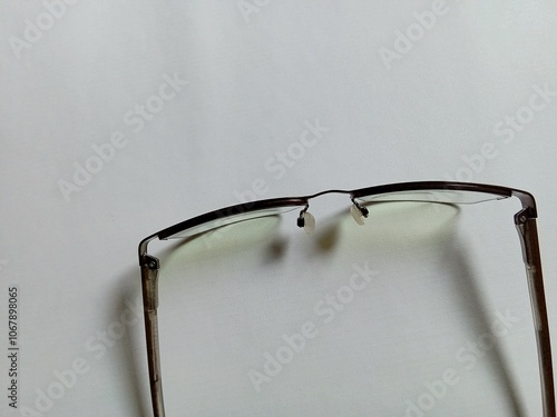 Glasses on isolated white background. photo