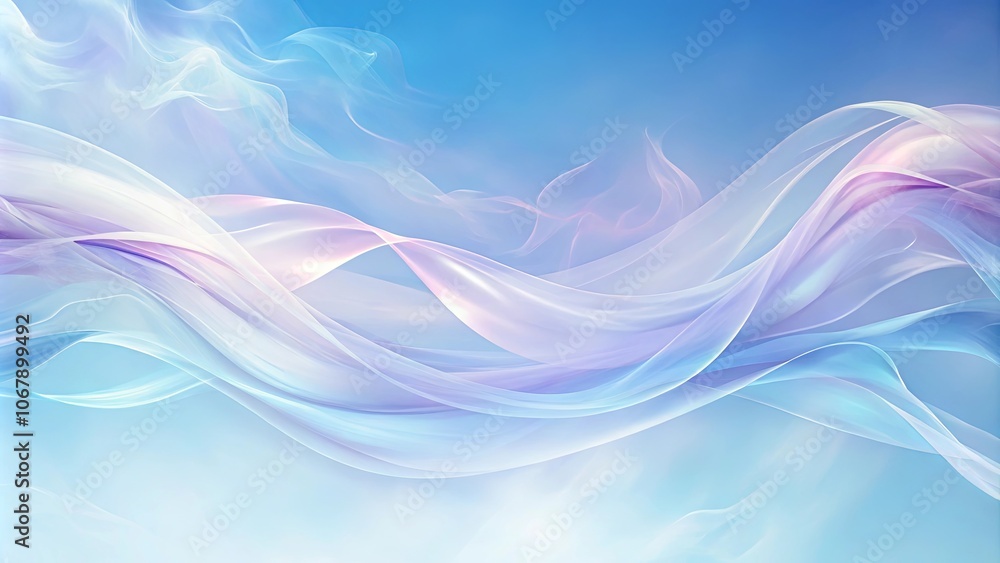 Abstract Flowing Pastel Hues in a Dreamlike Sky Abstract Flowing Pastel Hues in a Dreamlike Sky