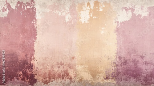 Abstract Grunge Texture with Pink and Beige Tones