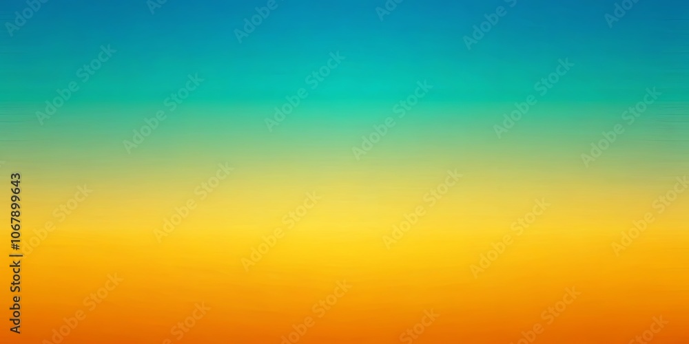 Obraz premium A Subtle Gradient of Tranquil Blue, Verdant Green, and Golden Yellow Tones