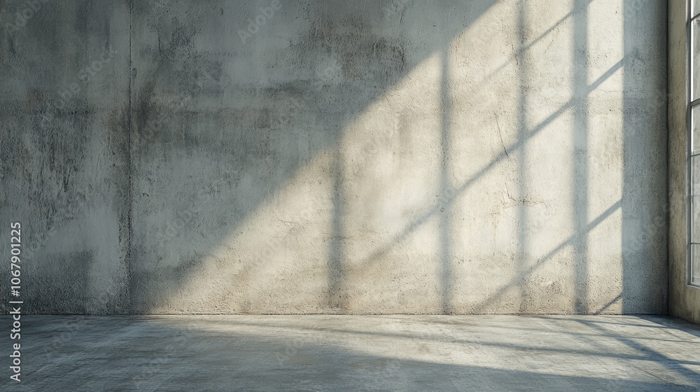 Concrete Wall with Window Light Concrete Wall with Window Light