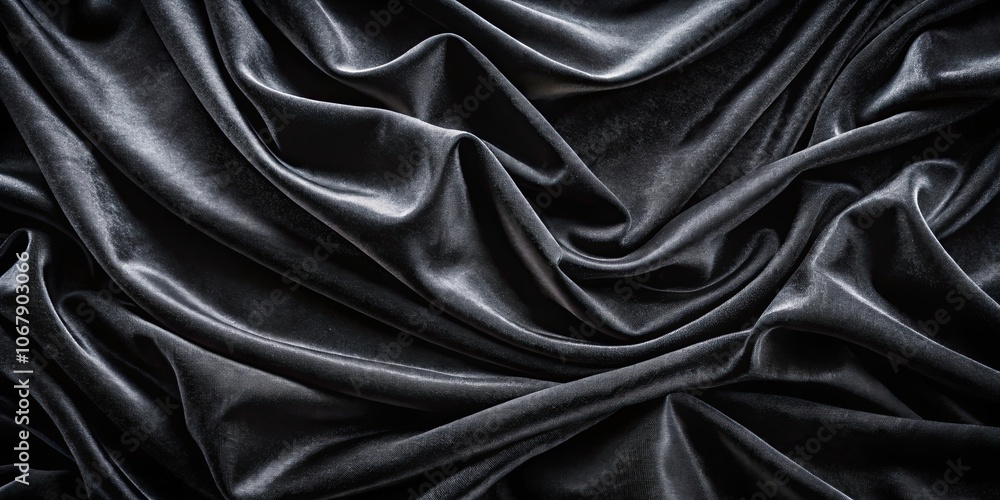 Fototapeta premium Beautiful black velvet background with a soft and luxurious texture, elegant, luxurious, dark, smooth, rich, classy