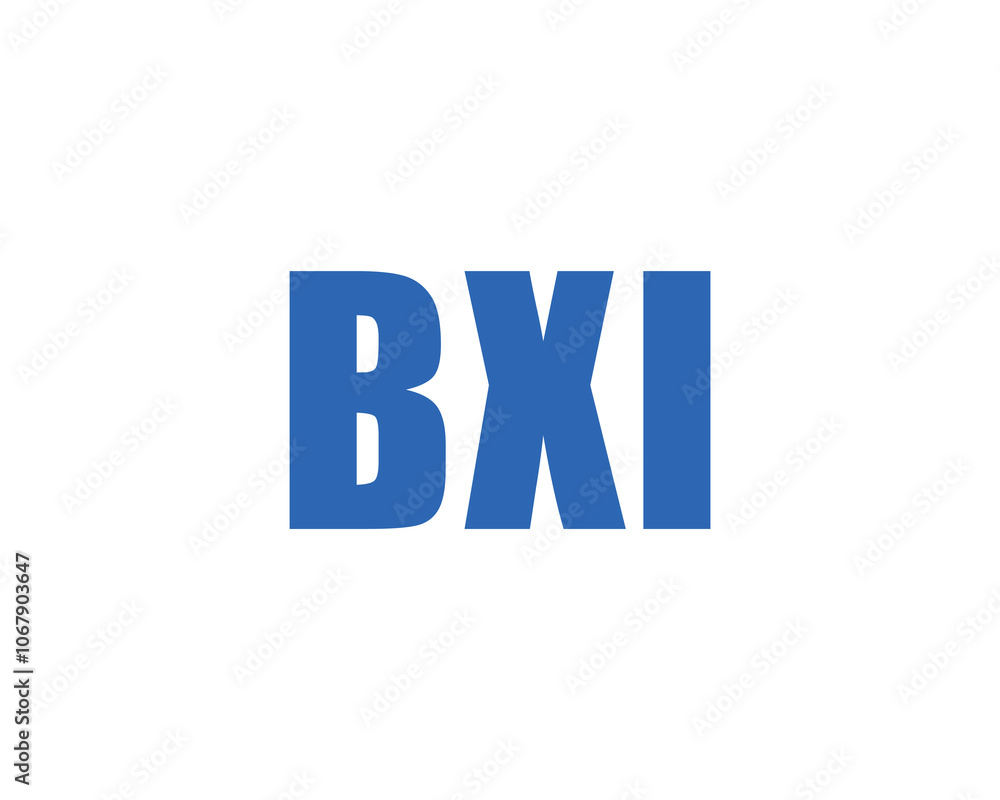 BXI logo design vector template. BXI BXI logo design vector template. BXI