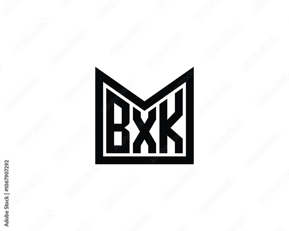 BXK logo design vector template. BXK BXK logo design vector template. BXK