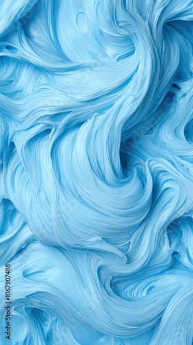 Abstract Blue Swirling Liquid Background Texture