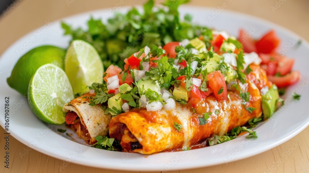 Colorful Honduran Enchiladas with Fresh Vegetables Colorful Honduran Enchiladas with Fresh Vegetables