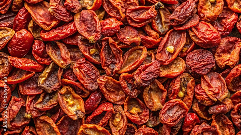 Dry tomato texture as background top view, dry, tomato, texture, background, top view, food, ingredient, healthy, organic Dry tomato texture as background top view, dry, tomato, texture, background, top view, food, ingredient, healthy, organic