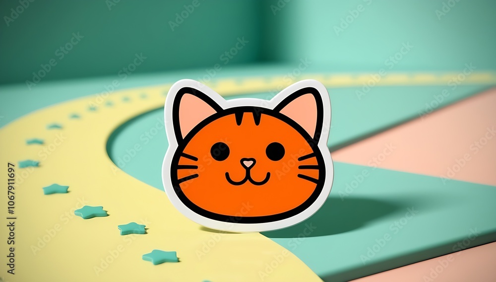 Obraz premium Cute orange cat