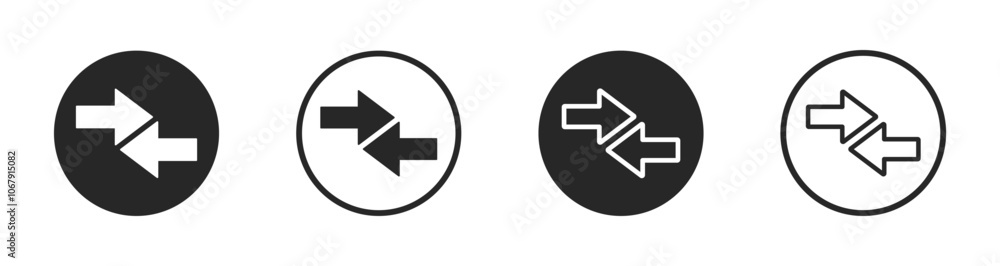 Data transfer arrows vector icon. Transfer data arrow signs set. Data transfer arrow icon Data transfer arrows vector icon. Transfer data arrow signs set. Data transfer arrow icon