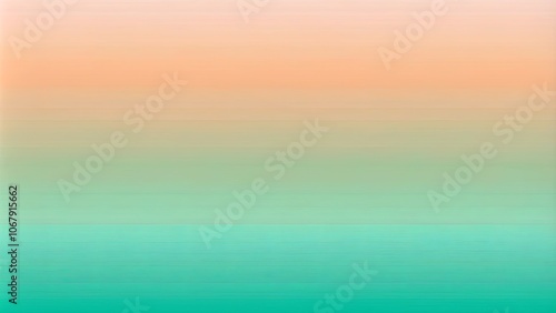 Abstract Gradient of Peach and Aqua Hues A Soft Transition from Warm to Cool