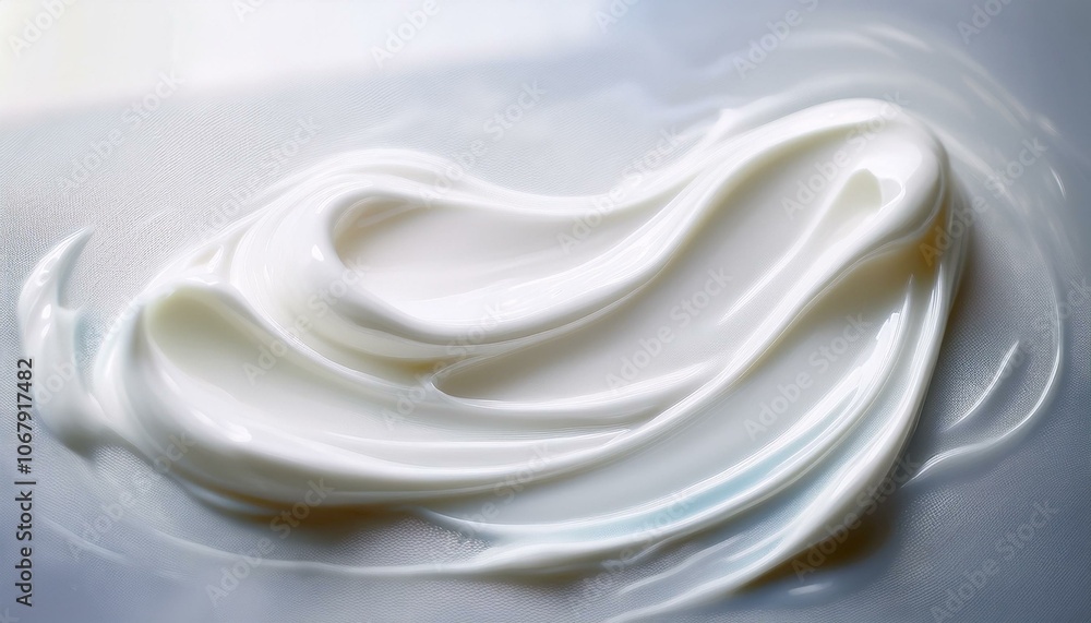 Smooth texture of skin care cosmetic cream Smooth texture of skin care cosmetic cream