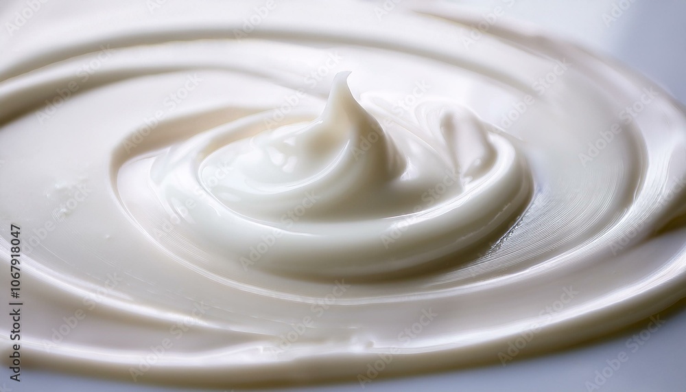 Smooth texture of skin care cosmetic cream Smooth texture of skin care cosmetic cream