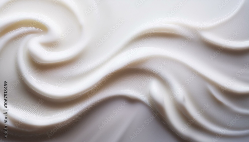 Obraz premium Smooth texture of skin care cosmetic cream