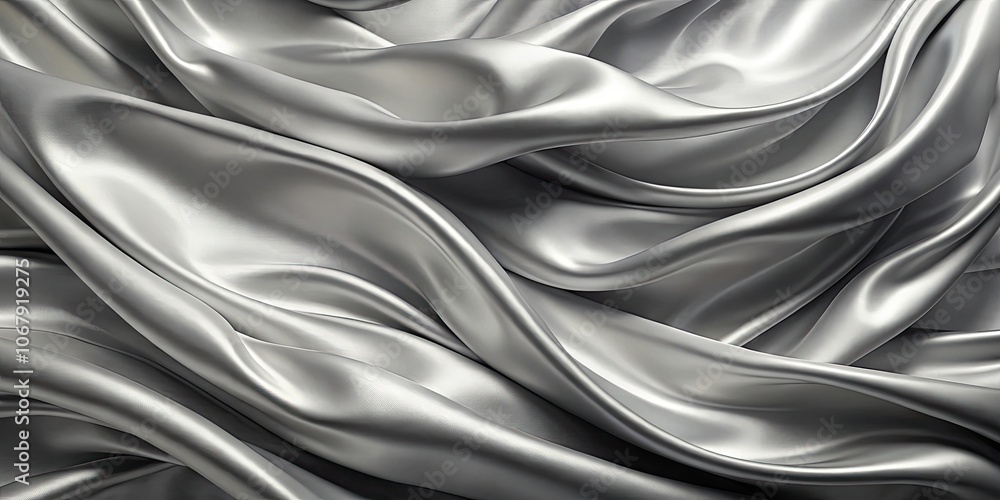 Smooth, elegant gray silk with wavy folds as satin background texture, silver, silk, fabric, folds, smooth, elegant, gray Smooth, elegant gray silk with wavy folds as satin background texture, silver, silk, fabric, folds, smooth, elegant, gray