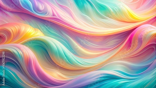 Wallpaper Mural Abstract Liquid Swirls of Pastel Hues, Intertwined and Flowing in a Symphony of Color Torontodigital.ca