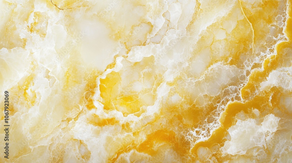 A dreamy, polished golden marble texture with swirling patterns in yellow and white, creating an abstract, radiant backdrop for design or digital art A dreamy, polished golden marble texture with swirling patterns in yellow and white, creating an abstract, radiant backdrop for design or digital art