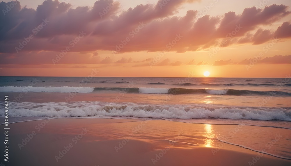 Fototapeta premium beach, dusk, sun, afternoon, sunrise, background