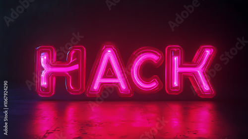 Futuristic neon red 3d glowing typography logo featuring gamer text effect with editability for modern digital and gaming designs backdrop. Neon. Illustration