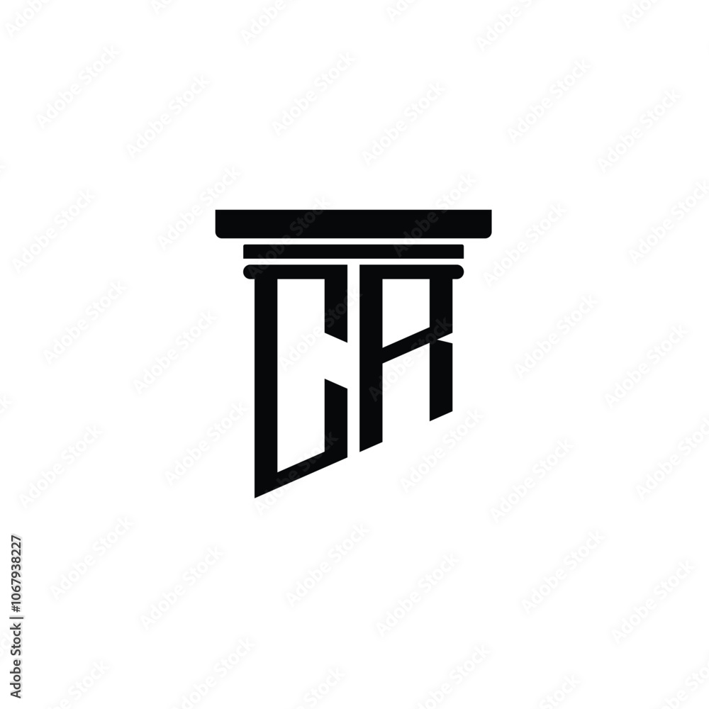 CR monogram logo design letter text name symbol monochrome logotype alphabet character simple logo CR monogram logo design letter text name symbol monochrome logotype alphabet character simple logo