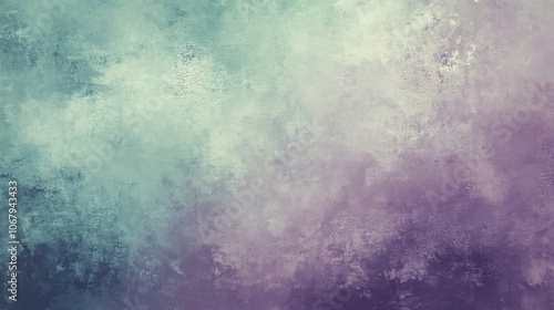 Abstract Watercolor Background with Teal, Purple and Cream Colors