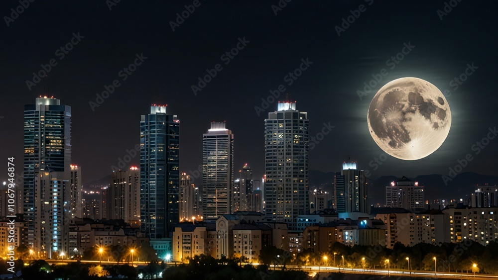 Fototapeta premium city at night
