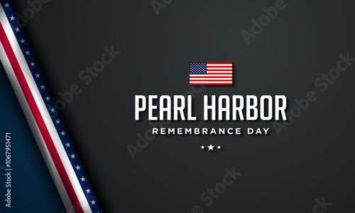 National Pearl Harbor Remembrance Day Background Design.
