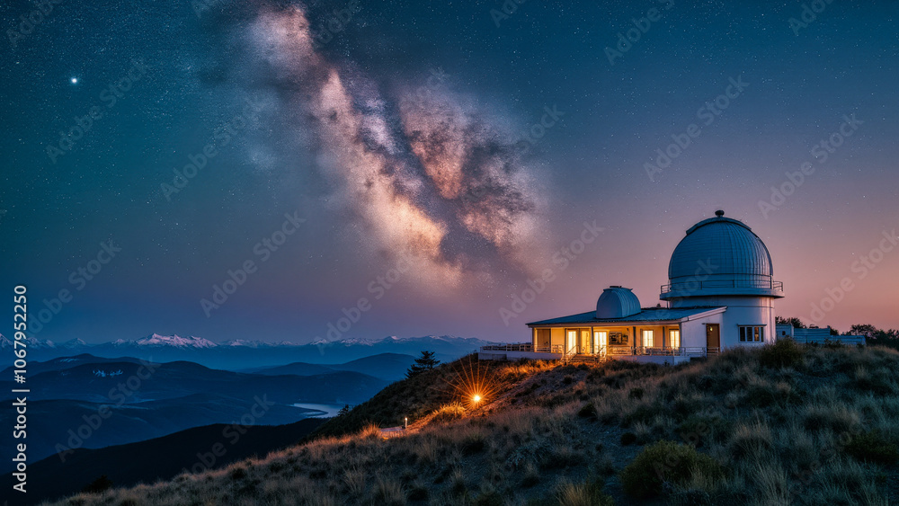 Obraz premium Astronomy Observatory at Night