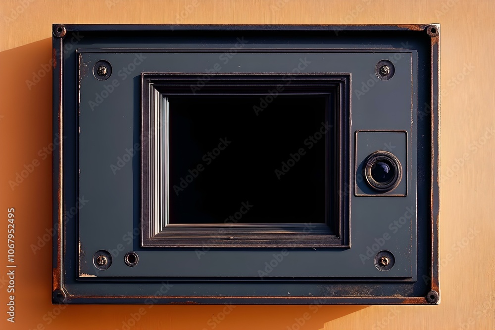 Obraz premium Vintage Medium Format Camera with Empty Film Frame