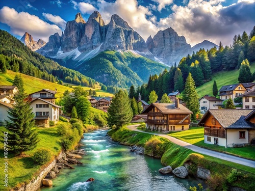 Majestic Ortisei, Italy: A picturesque valley.