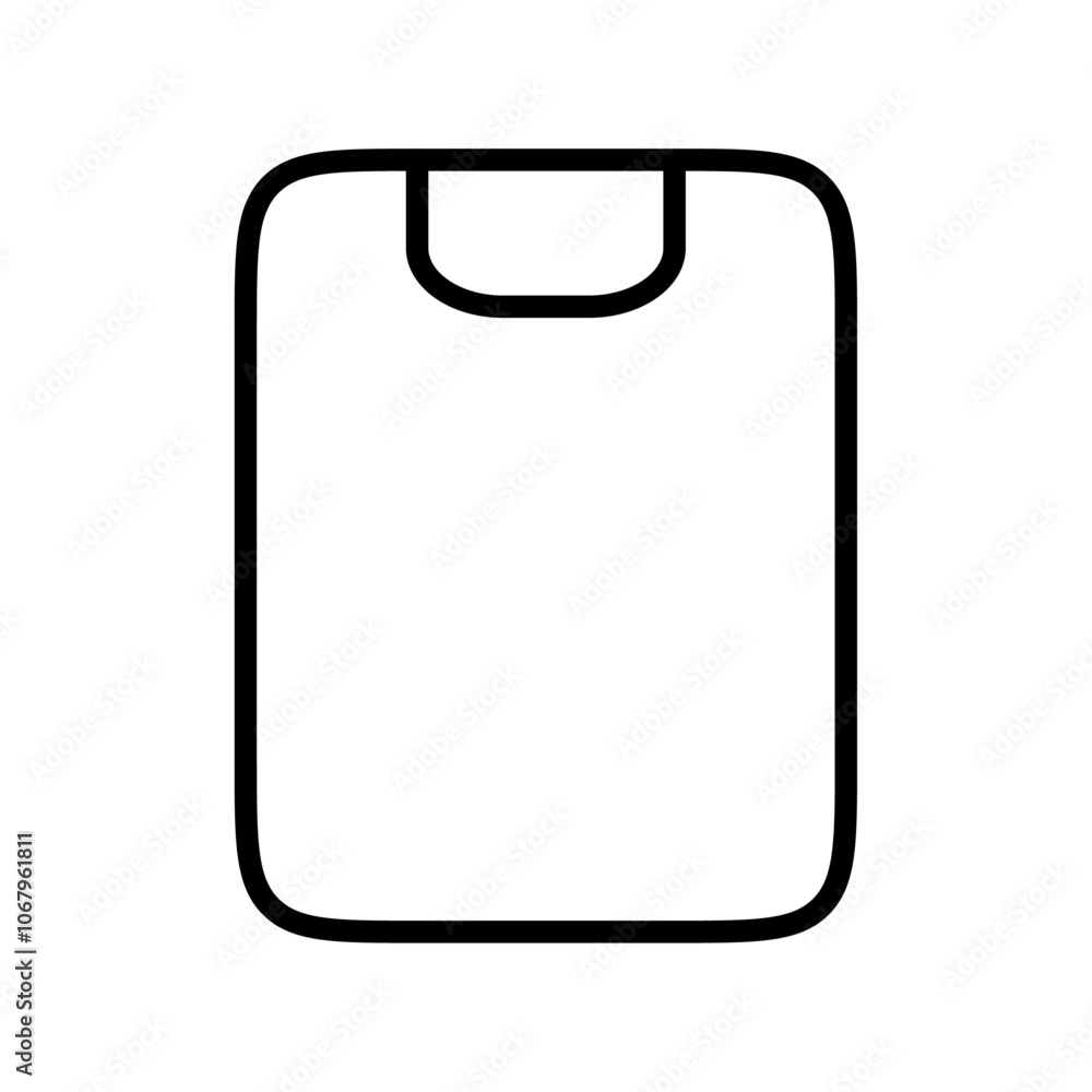 Clipboard icon Outline vector for web ui Clipboard icon Outline vector for web ui