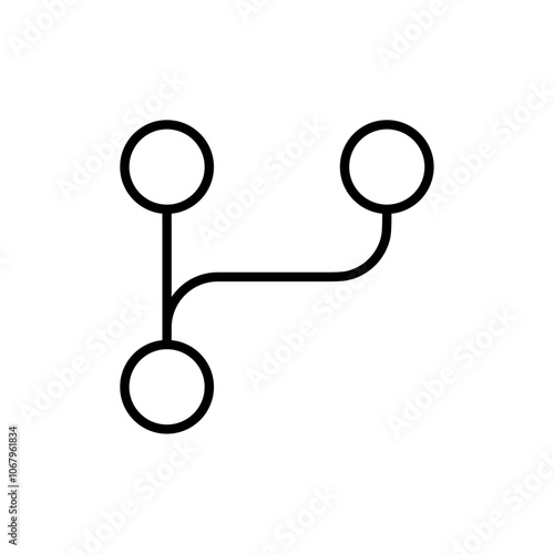 Wallpaper Mural Code branch icon Outline vector for web ui Torontodigital.ca