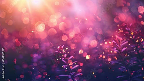 New Year’s Eve Spectacle: Colorful Fireworks Illuminating a Bokeh Background