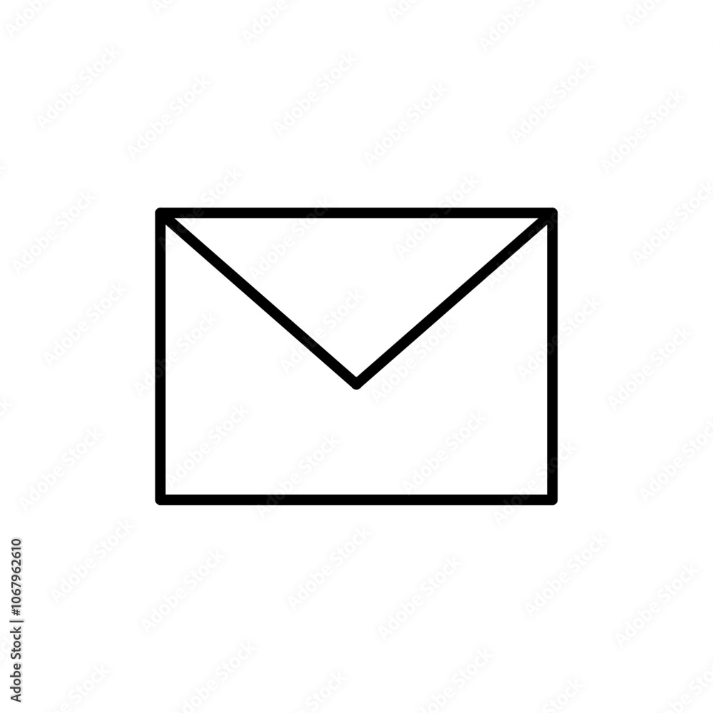Email icon Outline vector for web ui Email icon Outline vector for web ui