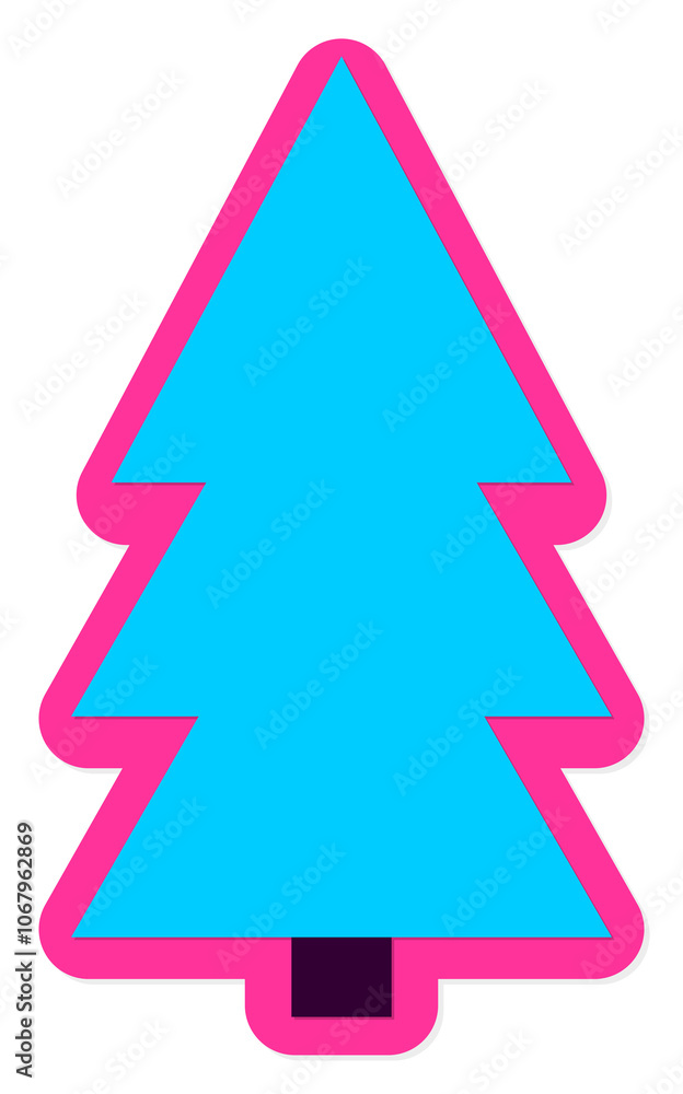 Christmas Tree icon, Xmas symbol on transparent background. PNG illustration Christmas Tree icon, Xmas symbol on transparent background. PNG illustration